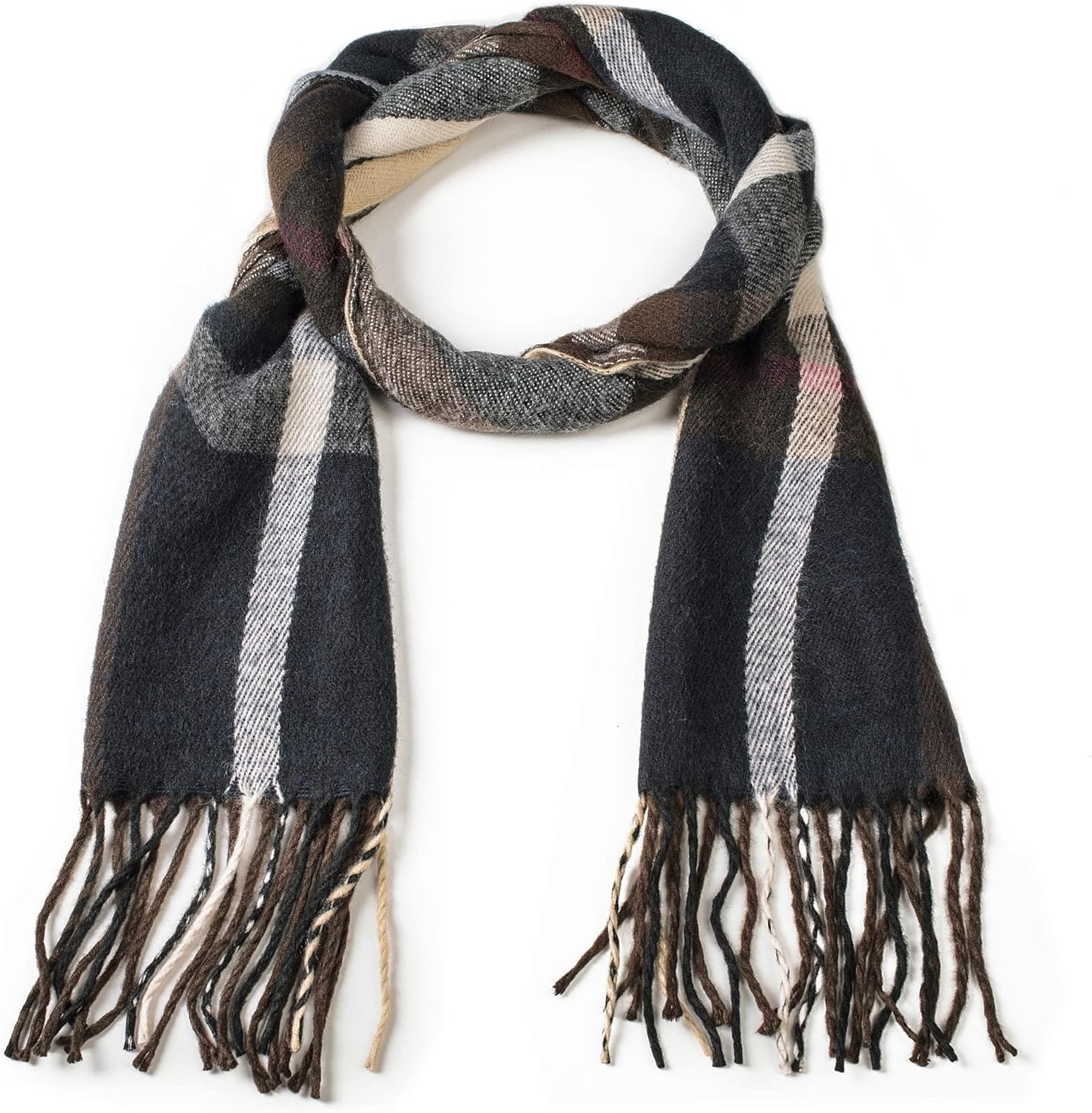 Alpine Swiss Mens Plaid Scarf Softer Than Cashmere Scarves Winter Shawl - Image 4